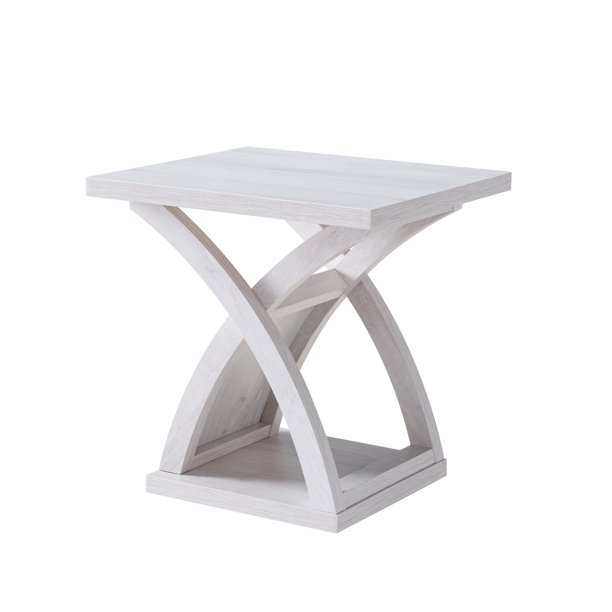 Furniture of America Hali Modern Rectangular 22inch 1shelf End Table