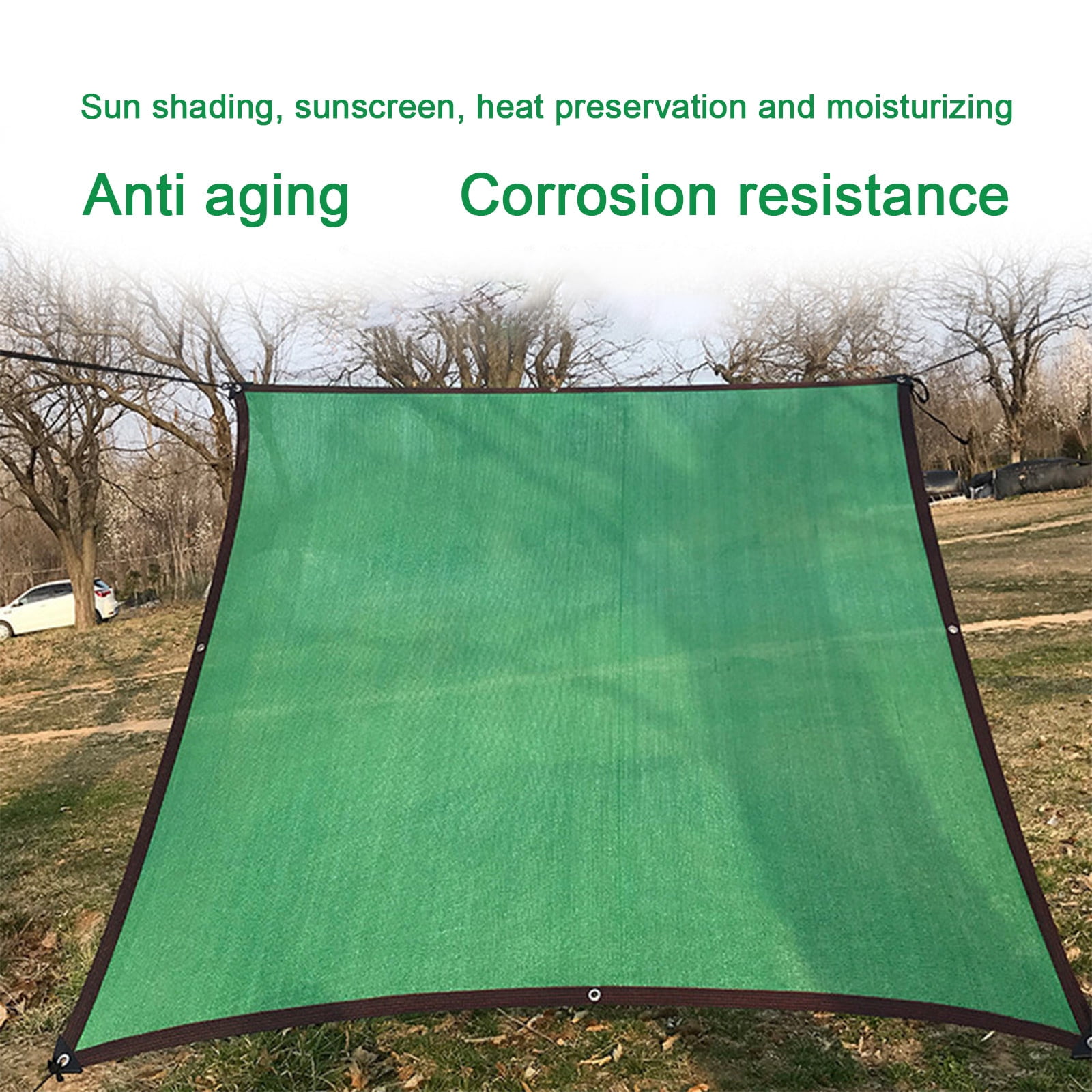 Summer Savings Clearance! Boovnll Sun Shades Outdoor Patio, 10x10Ft Rectangle Sand UV Block Sunshade Mesh Insulation Permeable Heavy Duty Shade Cloth for Outdoor Patio Yard Backyard Garden, Sun Shade