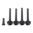 thumbnail image 3 of 3/4 Size Ebony Wood Violin Fiddle Tuning Pegs Endpin Set Replacement Black, 3 of 8