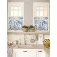 thumbnail image 5 of Sea Turtle Coastal 2 Panel Kitchen Curtains for Small Windows, Beach Nautical Ocean Coral Seahorse Bathroom Tier Curtain, Short Window Treatment for Bedroom/Living Room 55"x36", 5 of 6