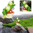 thumbnail image 4 of Garden Statue,Resin Ornament Funny DIY Miniature Figurines for Outside Pond Pool Patio Porch Backyard Miniature Bright Colors Blend Perfectly With The Pond Scenery(D), 4 of 6