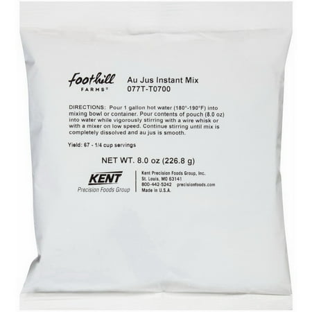 - (Price/Case)Foothill Farms 077T-T0700 Gravy Mix Au Jus Add Water No Msg Gluten Free Cholesterol Free Fat Free