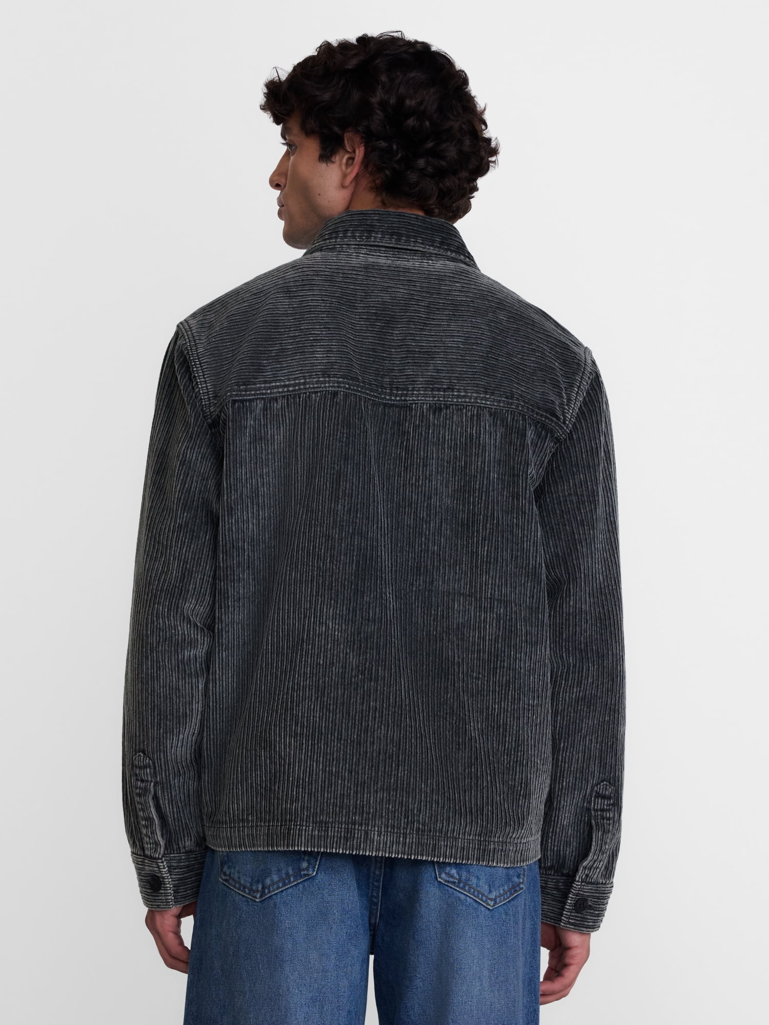 No Boundaries Cotton Corduroy Shacket, Men’s & Big Men’s XS-5XB