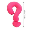 thumbnail image 2 of Boreal Craft Trendy Geometric Pattern Question Mark Neck Pillow Sofa Street Travel U Shaped Pillow Large Pillow Zipper Silk Pillowcase Travel Size Silk Pillowcase, 2 of 7