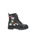 thumbnail image 2 of Wonder Nation Little & Big Girls Patch Combat Boots, 2 of 5
