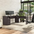 thumbnail image 2 of Cabot 72W 3 Position Sit to Stand L Desk in Heather Gray - Engineered Wood, 2 of 6