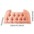 thumbnail image 2 of Size Headboard Pillow with Removable Cover Large Backrest Cushion for Bed Reading Daybed Dorm Bunk Beds Soft Bolster Pillow Back Support Wall Pillow Headboard, 2 of 5