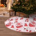 thumbnail image 6 of Daiia Valentine Gnomes Drawing Merry Christmas Tree Skirt , Xmas Large Lace-up Tree Skirt, Santa Snowflakes Rustic Home Decorations New Year Party Farmhouse Decor-36", 6 of 7