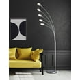 thumbnail image 2 of Artiva USA UFO Super Bright LED 5-Arched Floor Lamp with Touch Dimmer, 73"H, Modern Chrome, 2 of 4