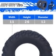 thumbnail image 4 of Garvee Tires,2pcs,ATV All Terrain Vehicle Tires, Rubber,ATV UTV Trail Sand Mud Off-Road Tires,AT26x11-12-6PR TL VICTORY, 4 of 9