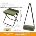 thumbnail image 2 of Tabouret Portable pour Alpinisme Randonnée, Tabouret Pliable avec Sac de Transport, Repose-Pieds Extérieur pour Pique-Nique Randonnée Pêche, 1 x Tabouret Portable, Vert, 2 of 8