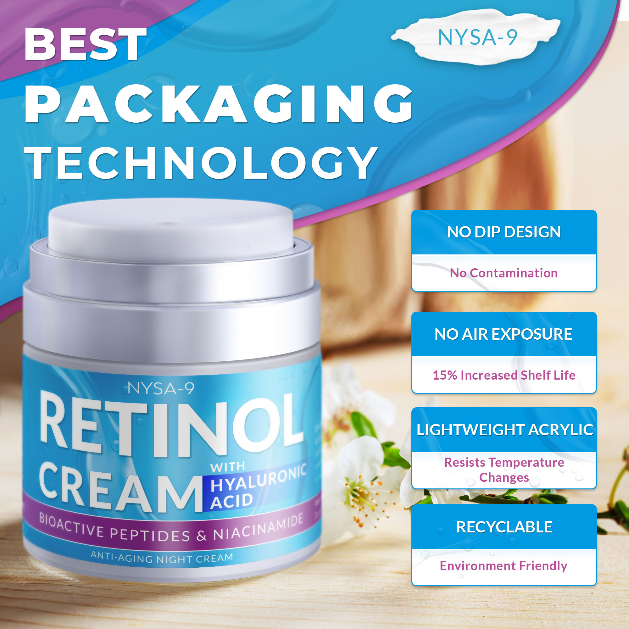 Nysa-9 Retinol Sky Anti-Aging Night Cream, 1.7 oz photo 6