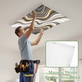 thumbnail image 4 of Black Golden Marble Magnetic Fluorescent Light Covers for Ceiling Lights 2x4Ft,Gray White Ombre Abstract Texture Office Classroom Kitchen Drop Ceiling Light Covers Lighting Filters Shade Panel 3Packs, 4 of 9