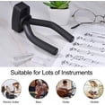 thumbnail image 4 of Soporte de pared con gancho para guitarra Soporte universal para guitarra Soporte de pared con tornillos, utilizado para guitarra acústica, guitarra clásica, guitarra eléctrica, bajo, ukelele Adepaton WL-00173, 4 of 6