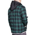 thumbnail image 4 of Visive Mens Heavy Sherpa Fleece-Lined Flannel Hooded Jacket - Big & Tall Sizes - Warm Zip Up Hoodie Jacket for Cold Weather - Perfect for Outdoor Activities - Durable & Fashion-Forward, 4 of 9