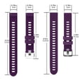 thumbnail image 4 of Cateissary 10 colores correa de reloj de silicona correa de inteligente correa de silicona reemplazo para Garmin/HUAWEI/Samsung 20mm Relojes inteligentes morado oscuro, 4 of 6