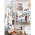 thumbnail image 2 of Happy Easter Kitchen Dish Towels for Drying Dishes Set of 2, Spring Watercolor Bunny Eggs Flowers Waffle Weave Microfiber Hand Tea Bathroom Towels Quick Dry & Absorbent Towel 15.7x23.6, 2 of 7