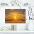 thumbnail image 1 of Golden Sunset over Clouds - Oversized Beach Canvas Artwork, 1 of 3