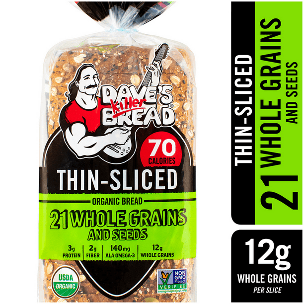 Dave's Killer Bread Organic Thin Sliced 21 Whole Grains and Seeds Bread