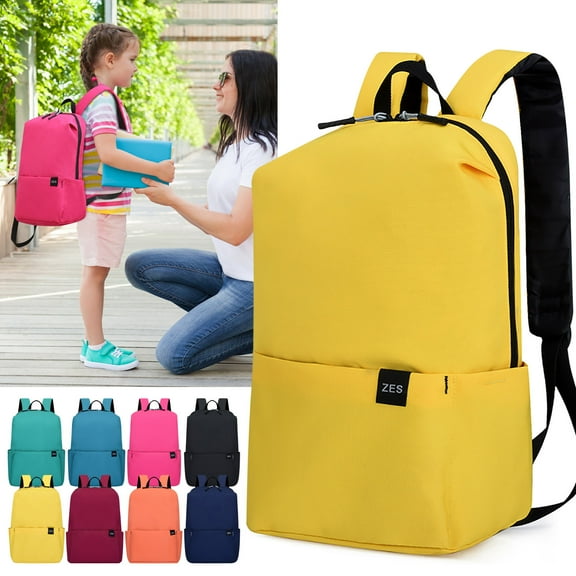 Isvgxsz 2024 New Christmas Ornaments Solid Color Small Backpack and Schoolbag Lightweight Student Schoolbag