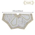 thumbnail image 4 of Falda para árbol de Navidad Valery Madelyn, oro blanco, 150 cm, 4 of 7