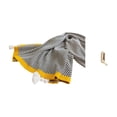 thumbnail image 1 of Manta De Punto A Rayas, Suave Y Cálida, Estilo Rústico, Ideal Para Decorar El Hogar. Perfecta Para Dormitorio, Sofá, Cama O Silla. Incluye Gancho Plegable De Pared, Organizador De Ropa,, 1 of 8