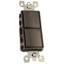 Leviton 5634-E 15A, 120V Comb. Decora Rocker (2) Switch