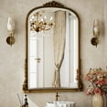 thumbnail image 2 of Easy4Home 41"x 28" Arched Decorative Mirror Wall-Mounted,Antique Gold, 2 of 5