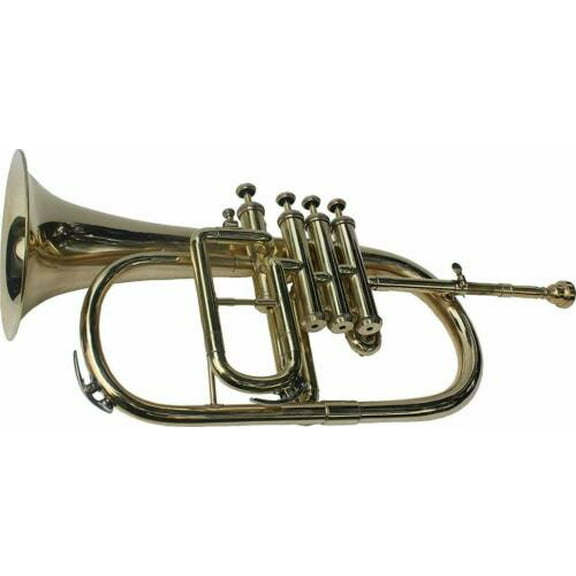 SALE ON Flugel Horn, Bb 4 Valve Brass Lightweight Learning Instruments