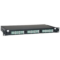 36-PORT LC/LC RACKMOUNT FIBER ENCLOSURE FEED THRU PATCH PANEL 1U