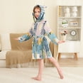 thumbnail image 4 of FORMRS Niños Bathrobe Unisex Hooded Robe Soft Plush Pajamas Sleepwear, Size 7-9T, Boho Style Sun, 4 of 7