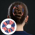 thumbnail image 3 of Élastiques pour Cheveux de la Fête de l'Indépendance Patriotiques pour Filles, Élastiques Festifs pour Queue de Cheval Rouges, Blancs et Bleus, 3 of 5