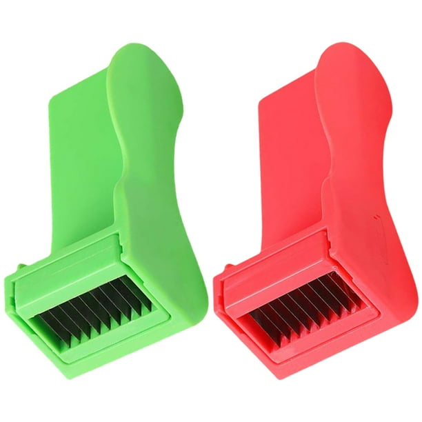 2 piezas Cortador de vegetales Dispositivo rallado de vegetales Herramienta de corte vegetal