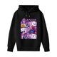 thumbnail image 4 of Moonsky Sudadera con capucha y cordón HUNTRX, estampado de grupo de chicas coreanas, jersey corto, suave y cómodo, top de manga larga para primavera y otoño. Negro 120, 4 of 5