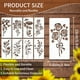 thumbnail image 3 of Precio sorpresa!Plantillas de flores grandes para valla de jardín, decoración artesanal, plantilla Floral reutilizable gigante para pintar en paredes de madera, patrón de valla, 3 of 7
