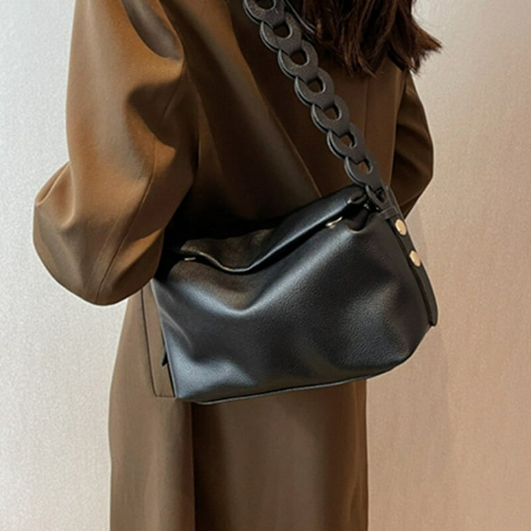 Cocopeaunts Womens Elegant Luxury Soft Leather Crossbody Bag