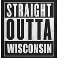 thumbnail image 4 of Old Glory Mens Straight Outta Wisconsin Short Sleeve Graphic T Shirt, 4 of 6