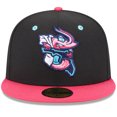 thumbnail image 2 of Men's New Era Black Jacksonville Jumbo Shrimp Authentic Collection Alternate Logo 59FIFTY Fitted Hat, 2 of 5