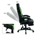 thumbnail image 3 of Gaming Chair with Footrest and Reclining Backrest, Racing Style High Back Office Chair, 3 of 7