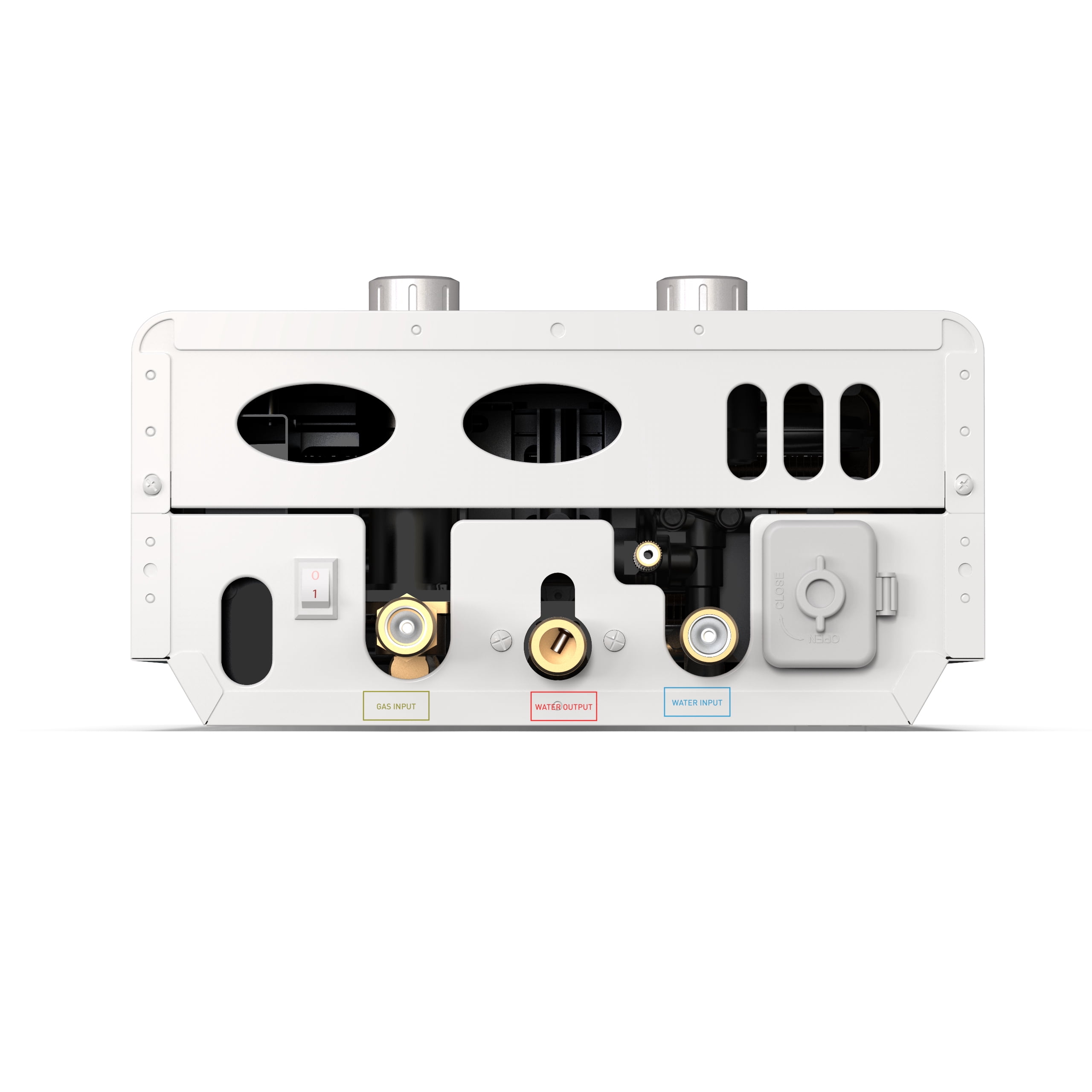 Eccotemp Luxé 1.85 GPM Chauffe-eau portatif extérieur sans réservoir avec pompe et crépine EccoFlo Diaphragme 12V