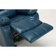 thumbnail image 5 of Comfort Pointe Clifton Navy Blue Faux Leather Glider Rocker Recliner, 5 of 12