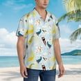 thumbnail image 3 of Susaid Japanese Carps Print Short Sleeve Shirts Button Down Casual Shirts Summer Beach Aloha Button Down Short Sleeve for Men ,Large, 3 of 7