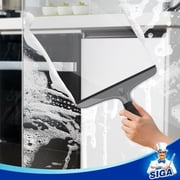MR.SIGA Multi-Purpose Silicon Squeegee Includes Suction Hook, 10 inch, Grey & Black, 1 Pack