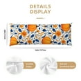 thumbnail image 3 of Body Pillow Cover, Blue Orange Pumpkin fall Body Pillow Cases with Zipper Soft Breathable Smooth Skin Friendly Long Pillow Case 20x60 inches, 1Pcs, 3 of 7