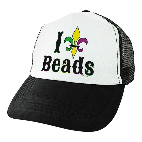 ThisWear Mardi Gras Gifts Mardi Gras Hat Beads Fleur-de-lis Gifts Mardi Gras Clothes Trucker Hat