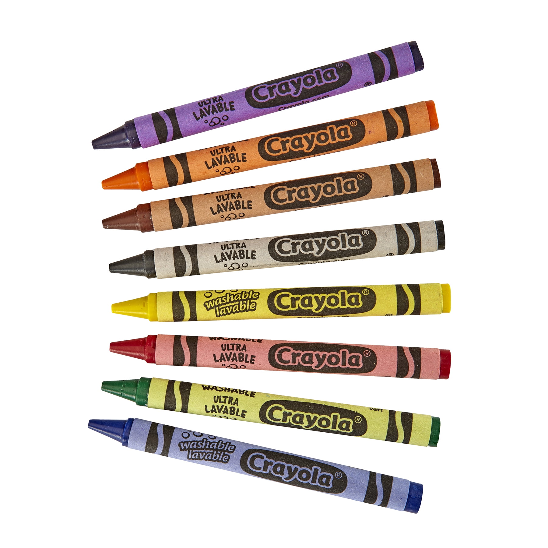 Crayola Ultra-Clean Washable Crayons, 24 Per Pack, 6 Packs