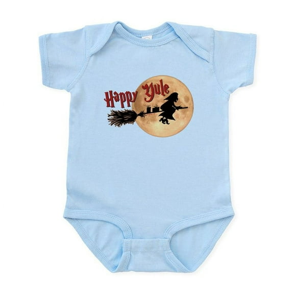 CafePress - Happy Yule Body Suit - Baby Light Bodysuit, Size Newborn - 24 Months