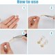 thumbnail image 4 of 50 piezas de abalorios de perlas de agua dulce con conector, colgantes con bucles, abalorios irregulares para joyería DIY., 4 of 9