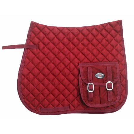 - Horse Quilted ENGLISH SADDLE PAD Trail Aussie Australian Dressage Pockets 7287