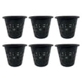 thumbnail image 4 of GROWTH TANK 6 Pcs Pots pour Orchidées Semis Pépinière Rempotage Léger Patio Respirant 14cm Rond Noir, 4 of 9